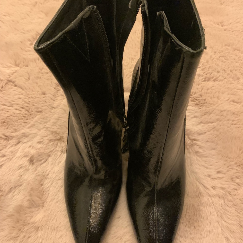 Zara boots. Black patent